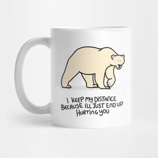 Grumpy Polar Bear Mug